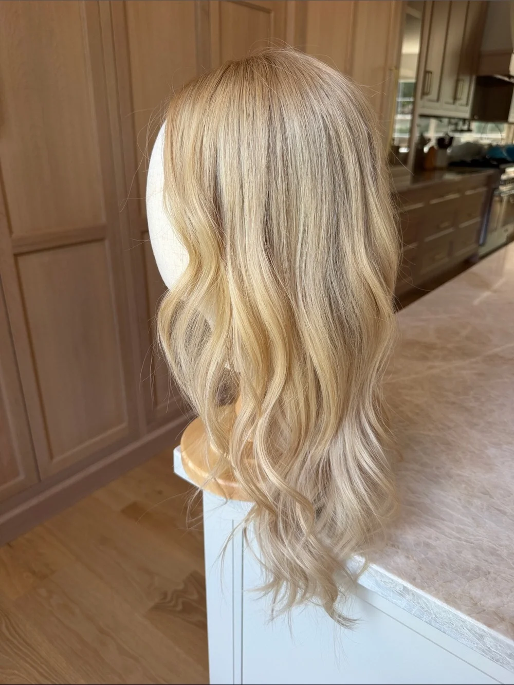 HAIRALICIOUS | Blonde lace front wig - “ROMEE STRIJD” (mid-length) | Size: Small